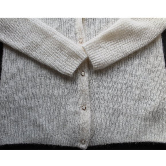 Wilfred Front To Back Cardigan / Size XS / Birch Mohair Alpaca Aritzia V-Neck - Picture 8 of 12